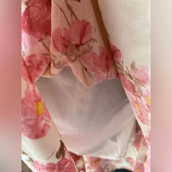 Vintage Rabbit Designs Cottage-Core Romantic Candlelight Pink Floral Dress 8 - Picture 8 of 11